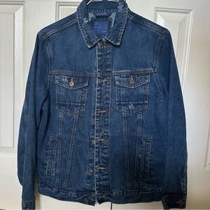 Zara Man Men’s Dark Blue Denim Jacket Size MEDIUM